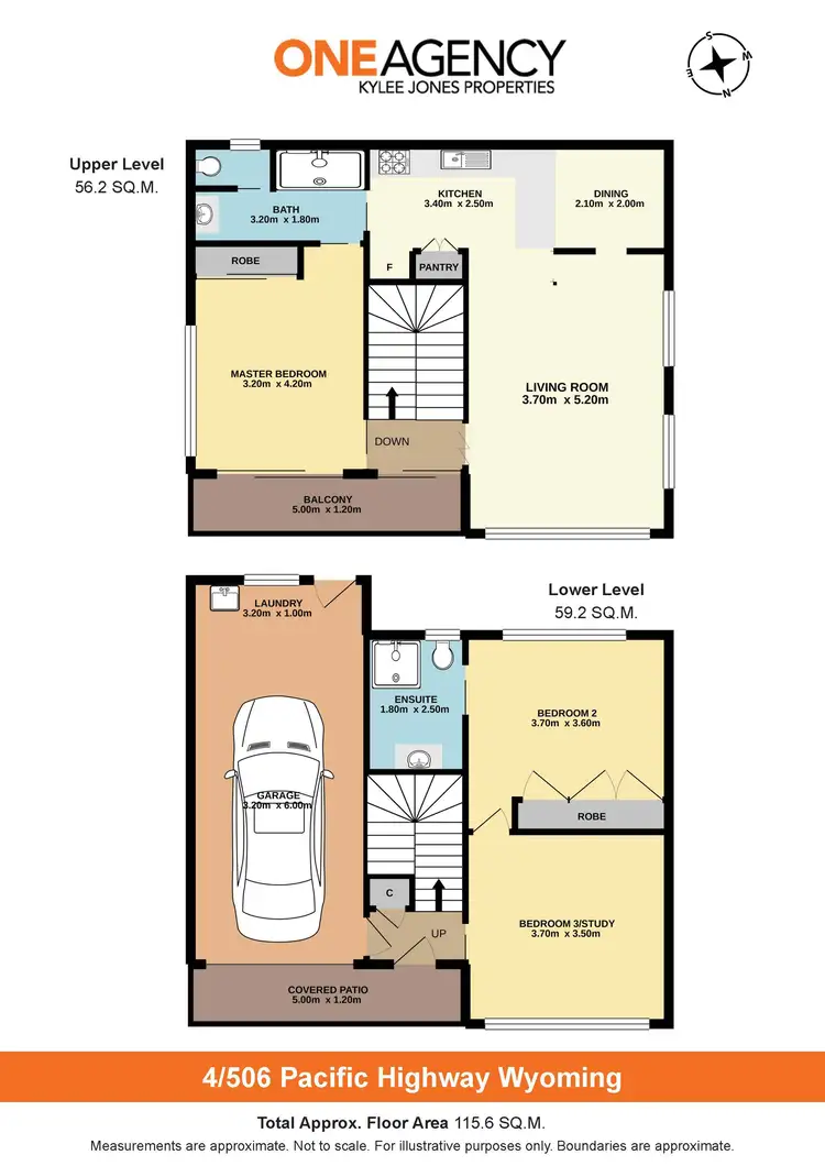Floorplan of Homely townhouse listing, 4/506 Pacific Highway, Wyoming NSW 2250