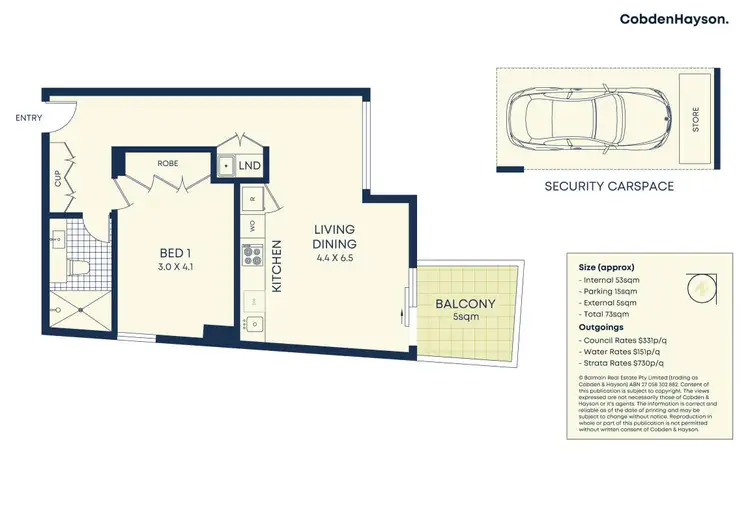 Floorplan of Homely apartment listing, 18/100 Reynolds Street, Balmain NSW 2041