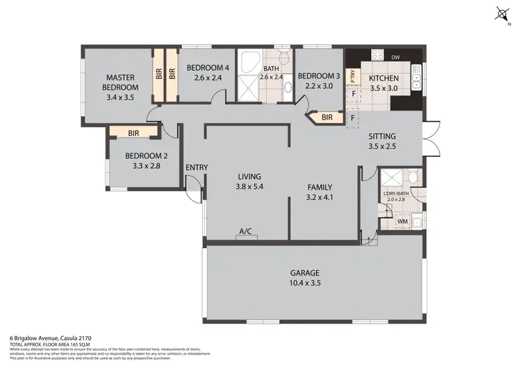 Floorplan of Homely house listing, 6 Brigalow Avenue, Casula NSW 2170