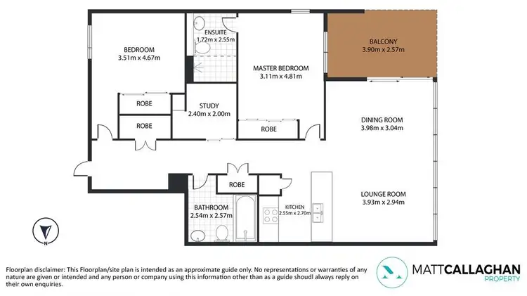 Floorplan of Homely apartment listing, 1105/1 Foreshore Boulevard, Woolooware NSW 2230
