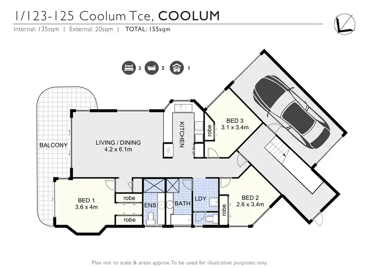 Floorplan of Homely unit listing, 1/123-125 Coolum Terrace, Coolum Beach QLD 4573