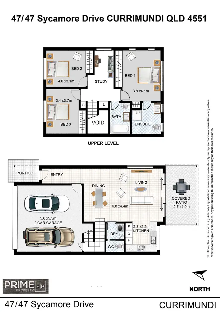 Floorplan of Homely townhouse listing, 47/47 Sycamore Drive, Currimundi QLD 4551
