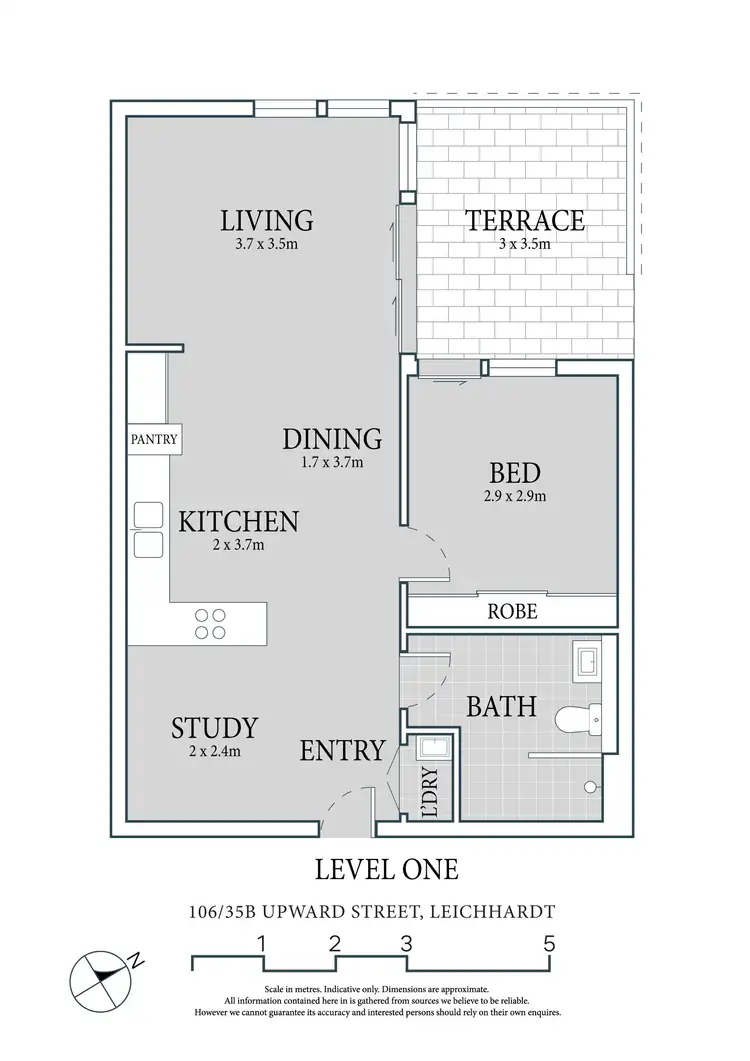 Floorplan of Homely apartment listing, 106/35B Upward Street, Leichhardt NSW 2040
