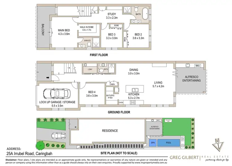 Floorplan of Homely semi-detached listing, 25A Irrubel Road, Caringbah NSW 2229