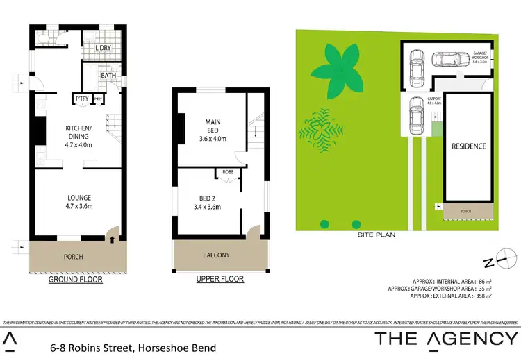 Floorplan of Homely house listing, 6-8 Robins Street, Horseshoe Bend NSW 2320