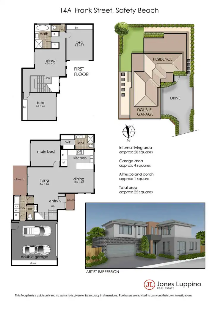 Floorplan of Homely house listing, 14 Frank Street, Safety Beach VIC 3936