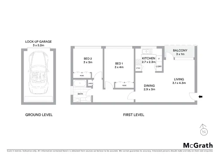 Floorplan of Homely apartment listing, 3/124 Chuter Avenue, Ramsgate Beach NSW 2217