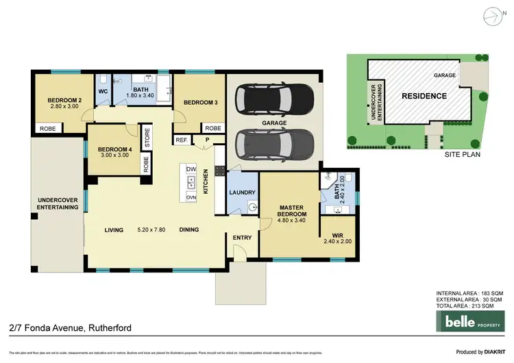 Floorplan of Homely house listing, 2/7 Fonda Avenue, Rutherford NSW 2320