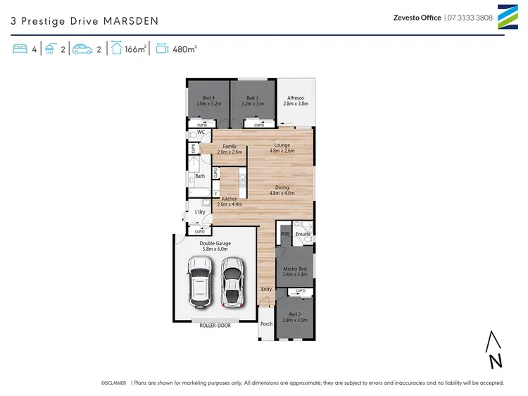 Floorplan of Homely house listing, 3 Prestige Drive, Marsden QLD 4132