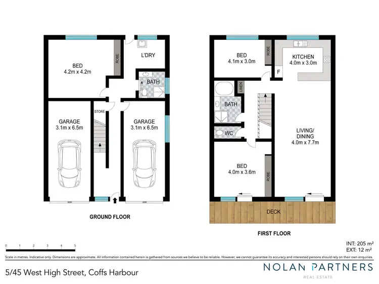 Floorplan of Homely townhouse listing, 5/45 West High Street, Coffs Harbour NSW 2450