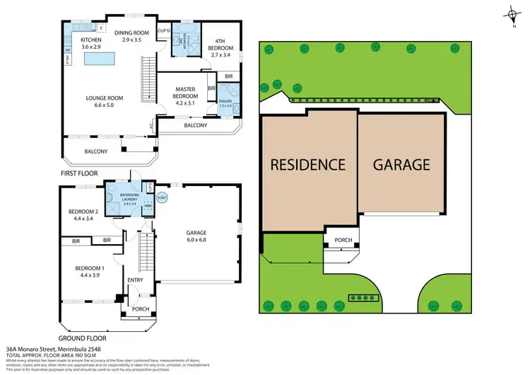 Floorplan of Homely semi-detached listing, 36A Monaro Street, Merimbula NSW 2548