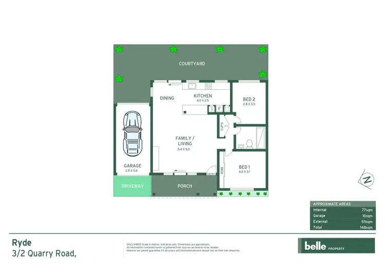 Floorplan of Homely villa listing, 3/2 Quarry Road, Ryde NSW 2112