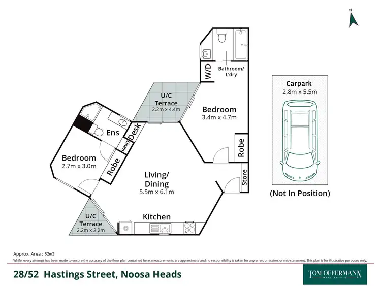 Floorplan of Homely unit listing, 28/52 Hastings Street, Noosa Heads QLD 4567
