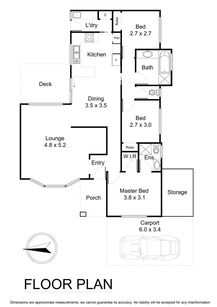 Floorplan of Homely unit listing, 1/30 Chappell Drive, Wantirna South VIC 3152