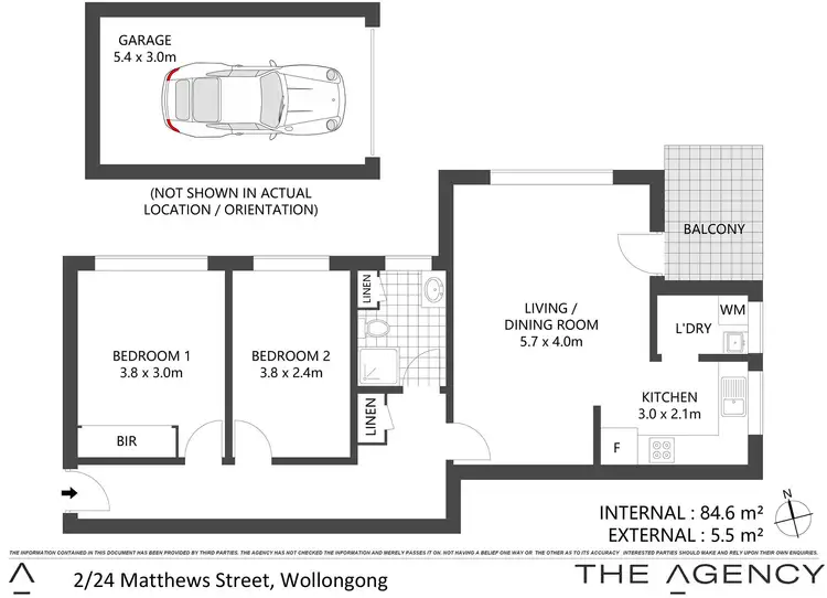 Floorplan of Homely apartment listing, 2/24 Matthews Street, Wollongong NSW 2500