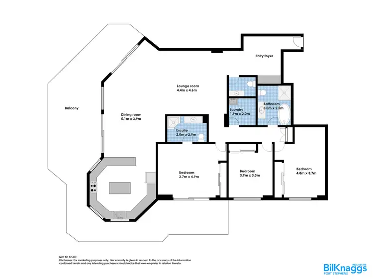 Floorplan of Homely apartment listing, 301/2 Messines Street, Shoal Bay NSW 2315