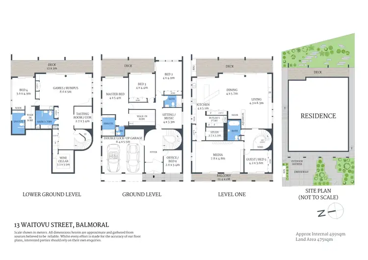 Floorplan of Homely house listing, 13 Waitovu Street, Mosman NSW 2088