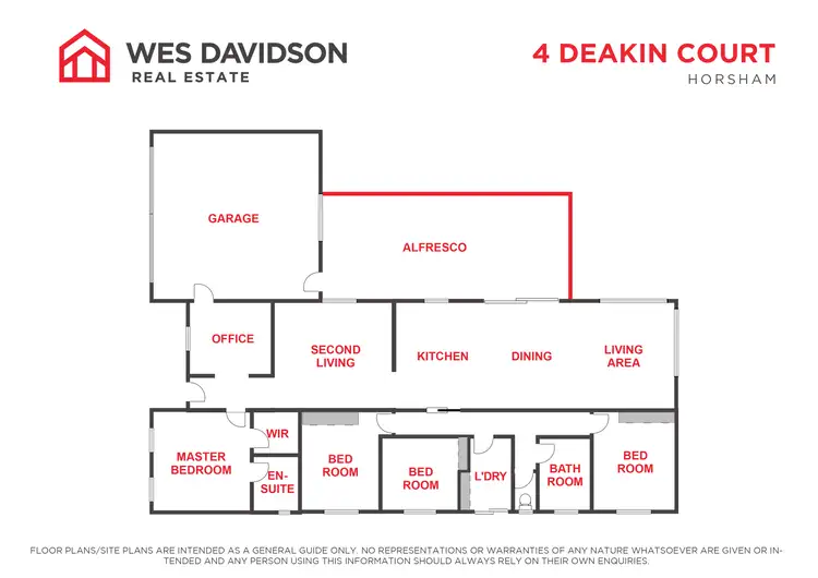 Floorplan of Homely house listing, 4 Deakin Court, Horsham VIC 3400