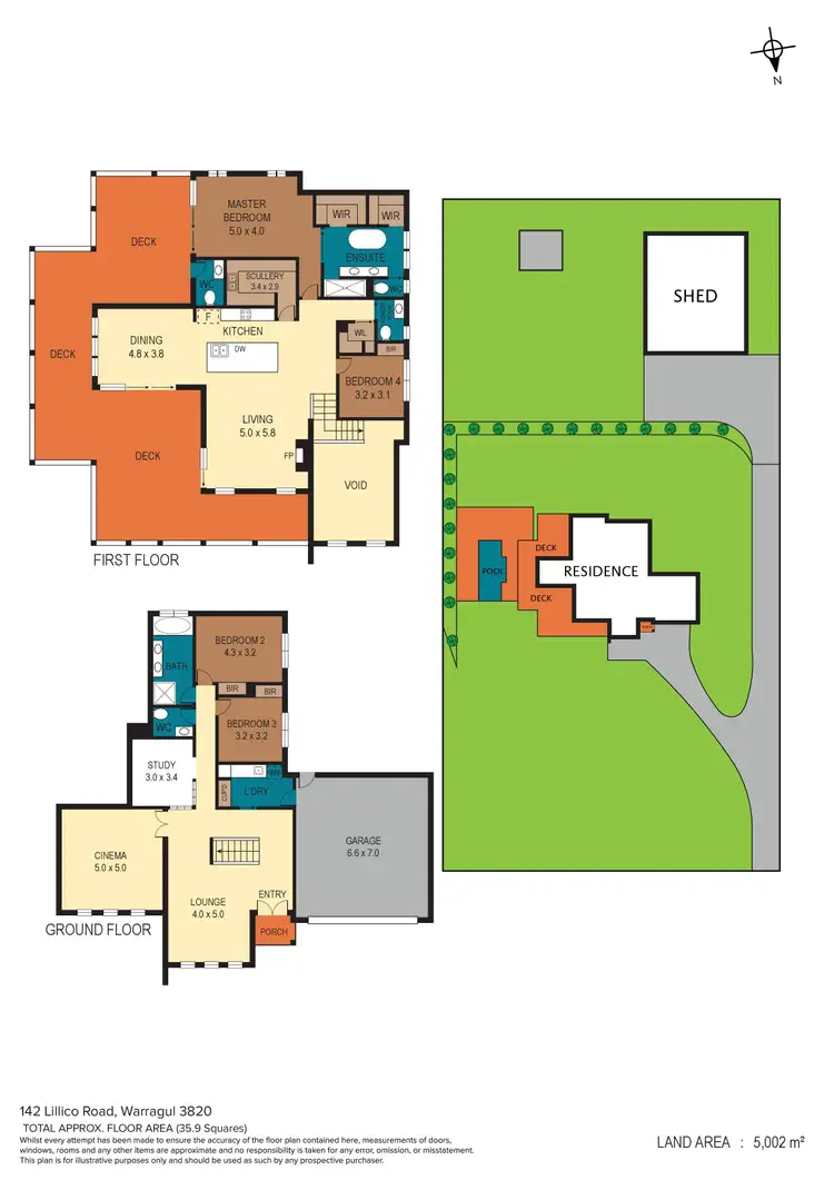 Floorplan of Homely house listing, 142 Lillico Road, Warragul VIC 3820