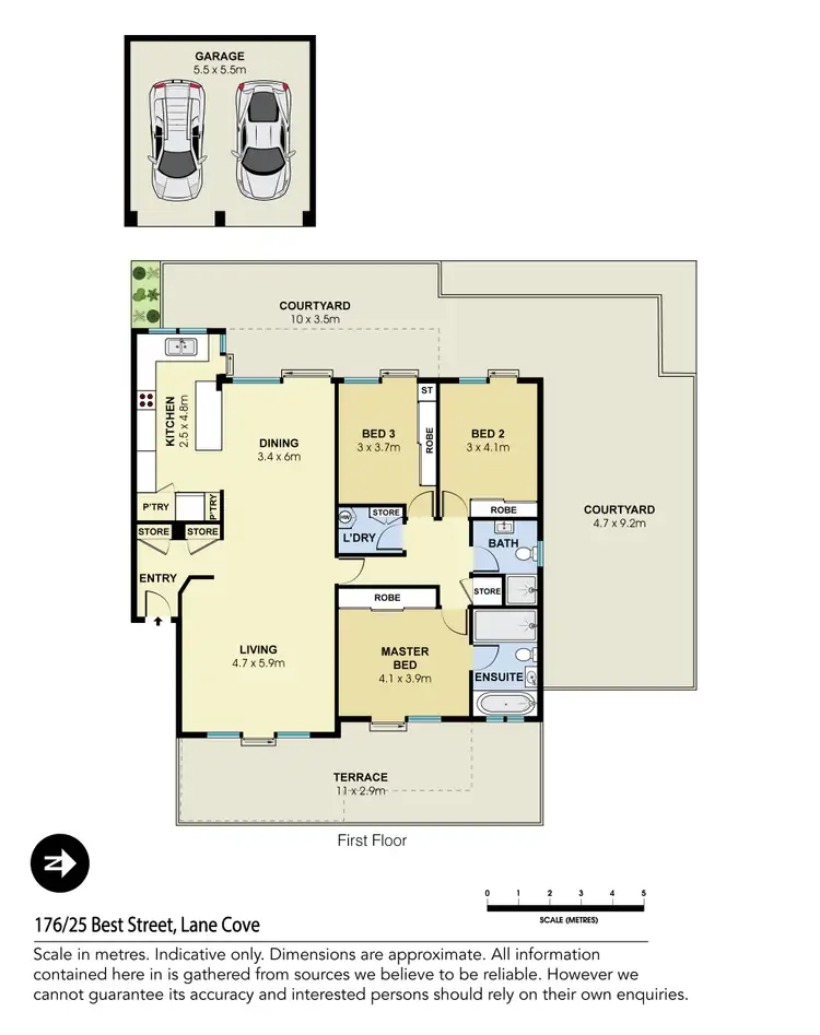 Floorplan of Homely apartment listing, 176/25 Best Street, Lane Cove NSW 2066
