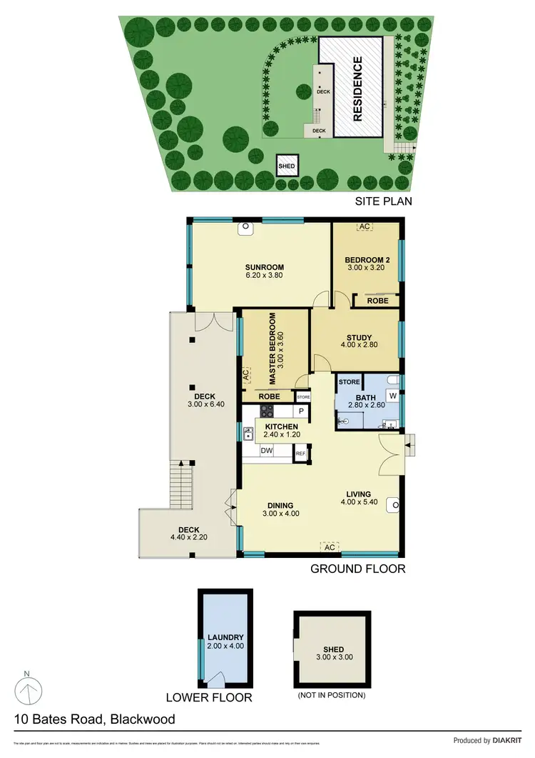 Floorplan of Homely house listing, 10 Bates Road, Blackwood VIC 3458