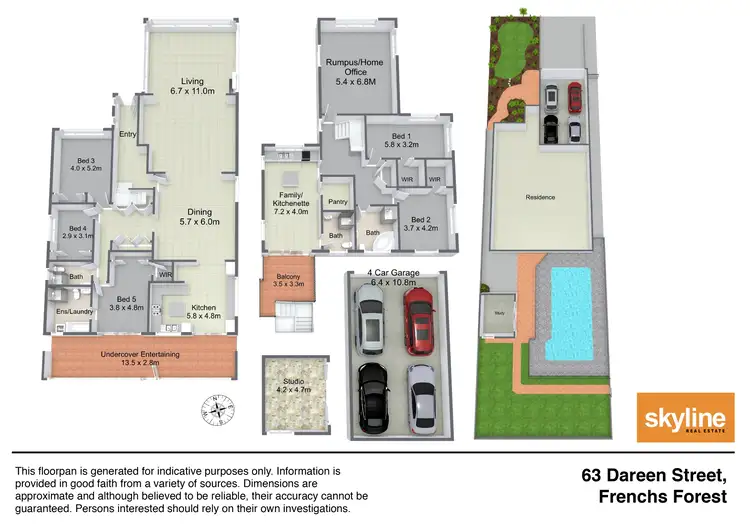 Floorplan of Homely house listing, 63 Dareen Street, Frenchs Forest NSW 2086