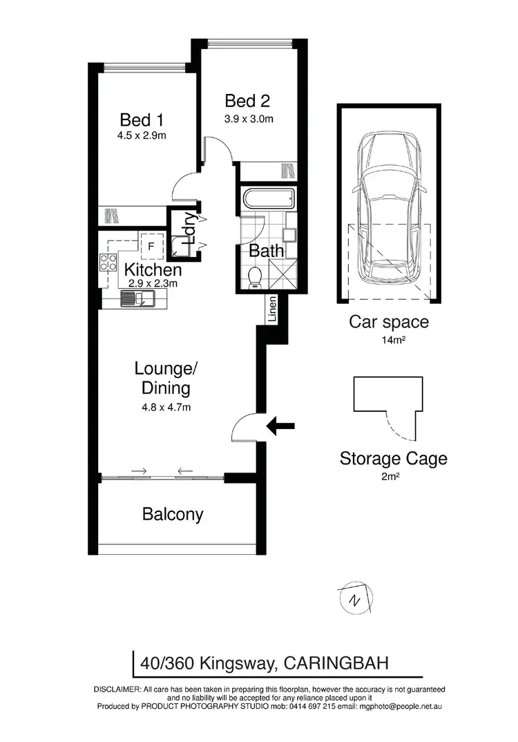 Floorplan of Homely apartment listing, 40/360 Kingsway, Caringbah NSW 2229