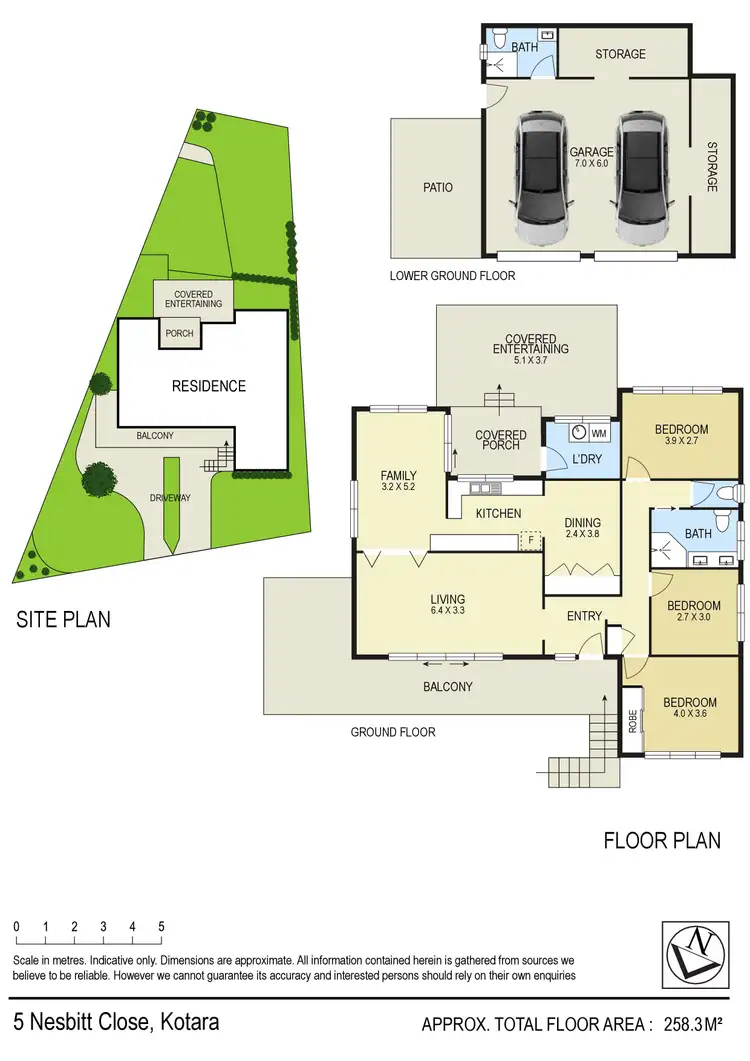 Floorplan of Homely house listing, 5 Nesbitt Close, Kotara NSW 2289
