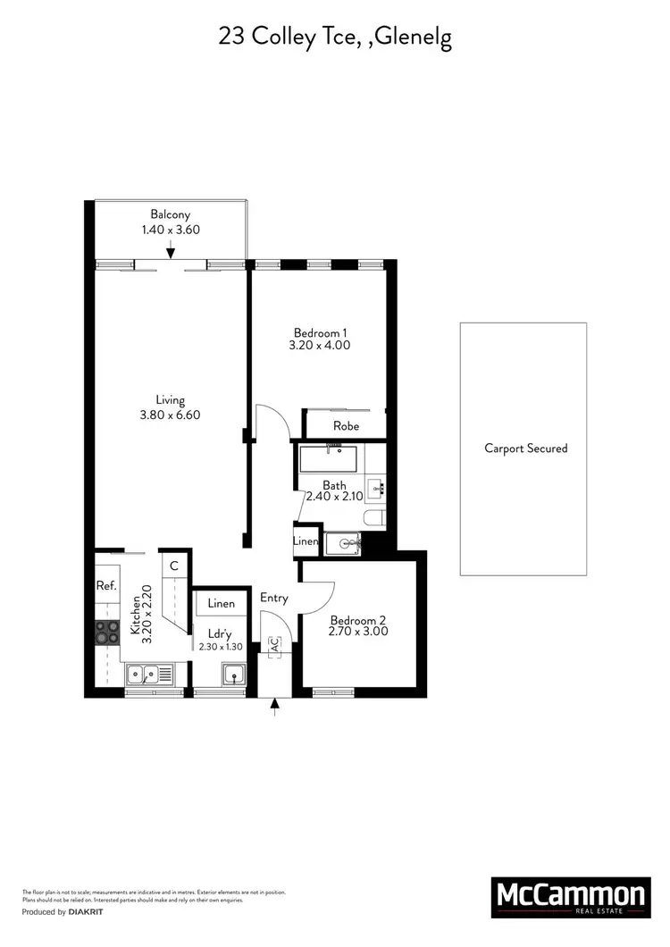 Floorplan of Homely apartment listing, 15/23 Colley Terrace, Glenelg SA 5045