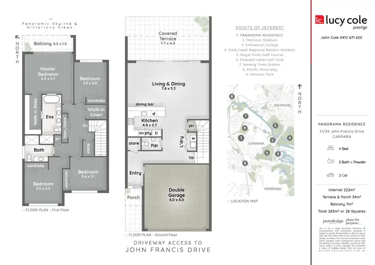 Floorplan of Homely house listing, 17/34 John Francis Drive, Carrara QLD 4211