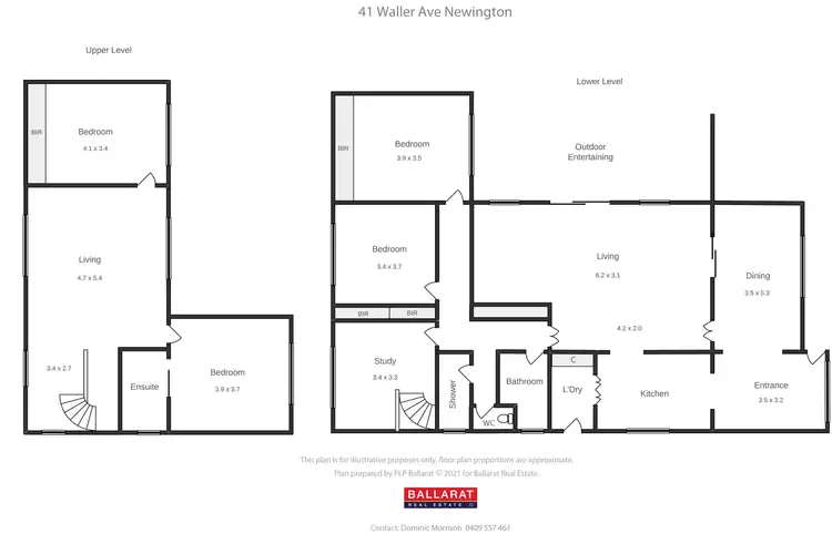 Floorplan of Homely house listing, 41 Waller Avenue, Newington VIC 3350