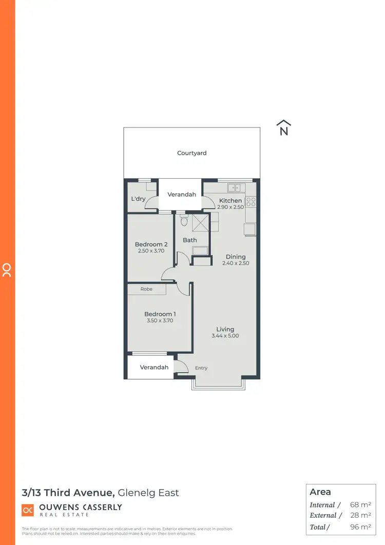Floorplan of Homely unit listing, 3/13 Third Avenue, Glenelg East SA 5045
