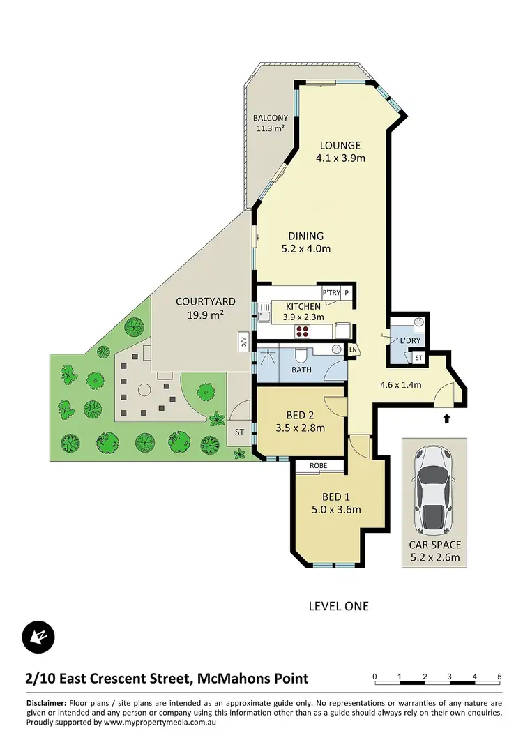 Floorplan of Homely apartment listing, 2/10 East Crescent Street, Mcmahons Point NSW 2060
