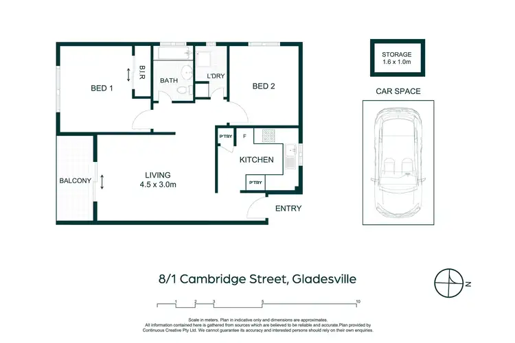Floorplan of Homely apartment listing, 8/1-3 Cambridge Street, Gladesville NSW 2111