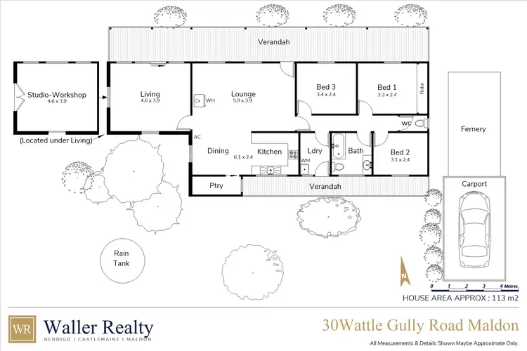 Floorplan of Homely house listing, 30 Wattle Gully Road, Maldon VIC 3463
