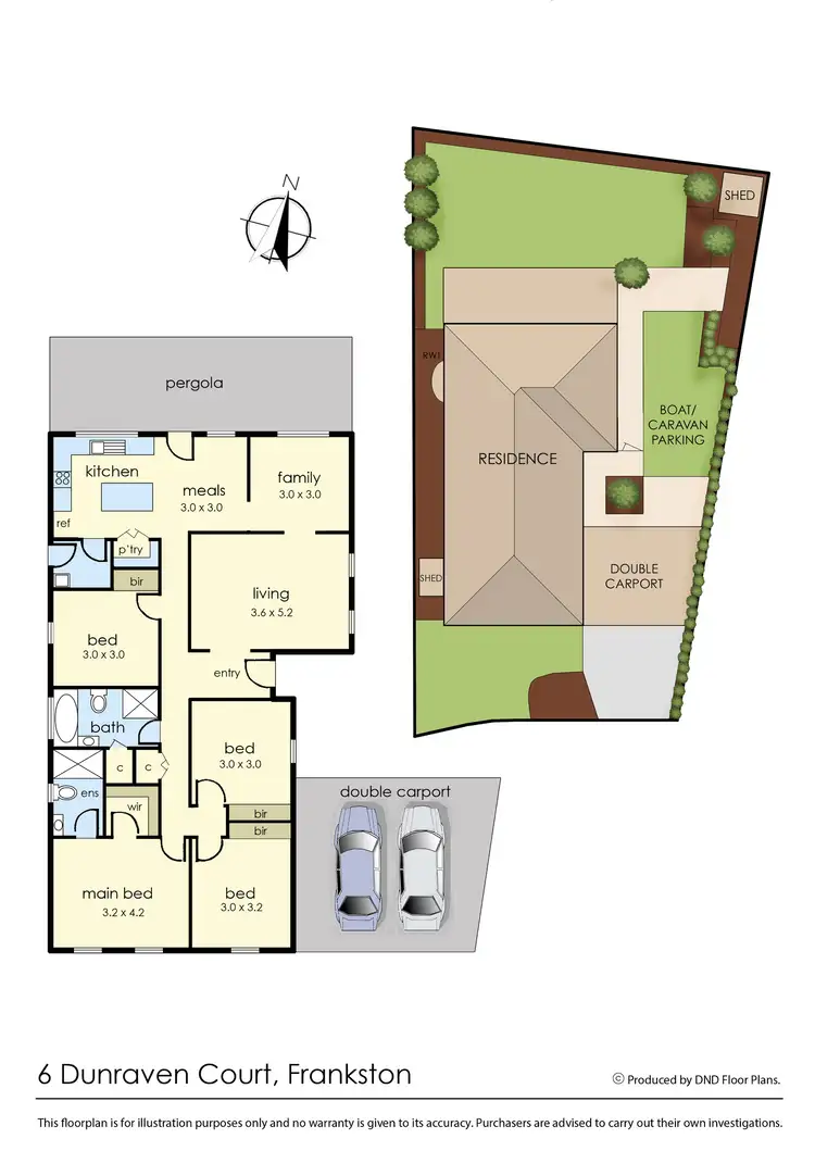 Floorplan of Homely house listing, 6 Dunraven Court, Frankston VIC 3199