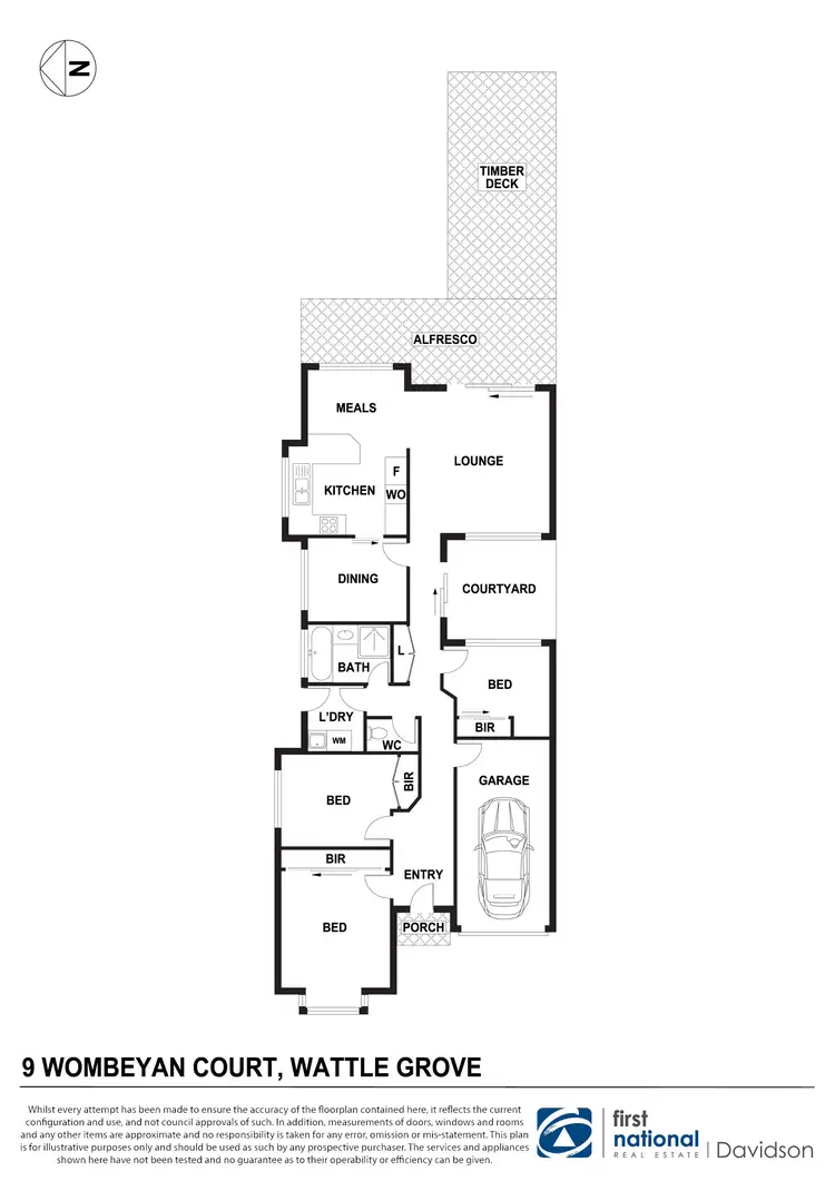 Floorplan of Homely house listing, 9 Wombeyan Court, Wattle Grove NSW 2173