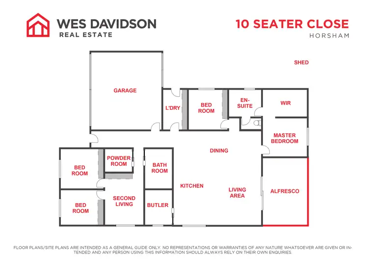 Floorplan of Homely house listing, 10 Seater Close, Horsham VIC 3400