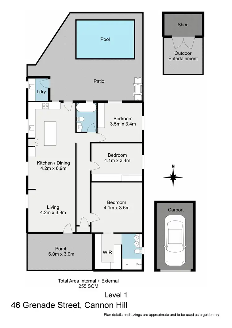 Floorplan of Homely house listing, 46 Grenade Street, Cannon Hill QLD 4170