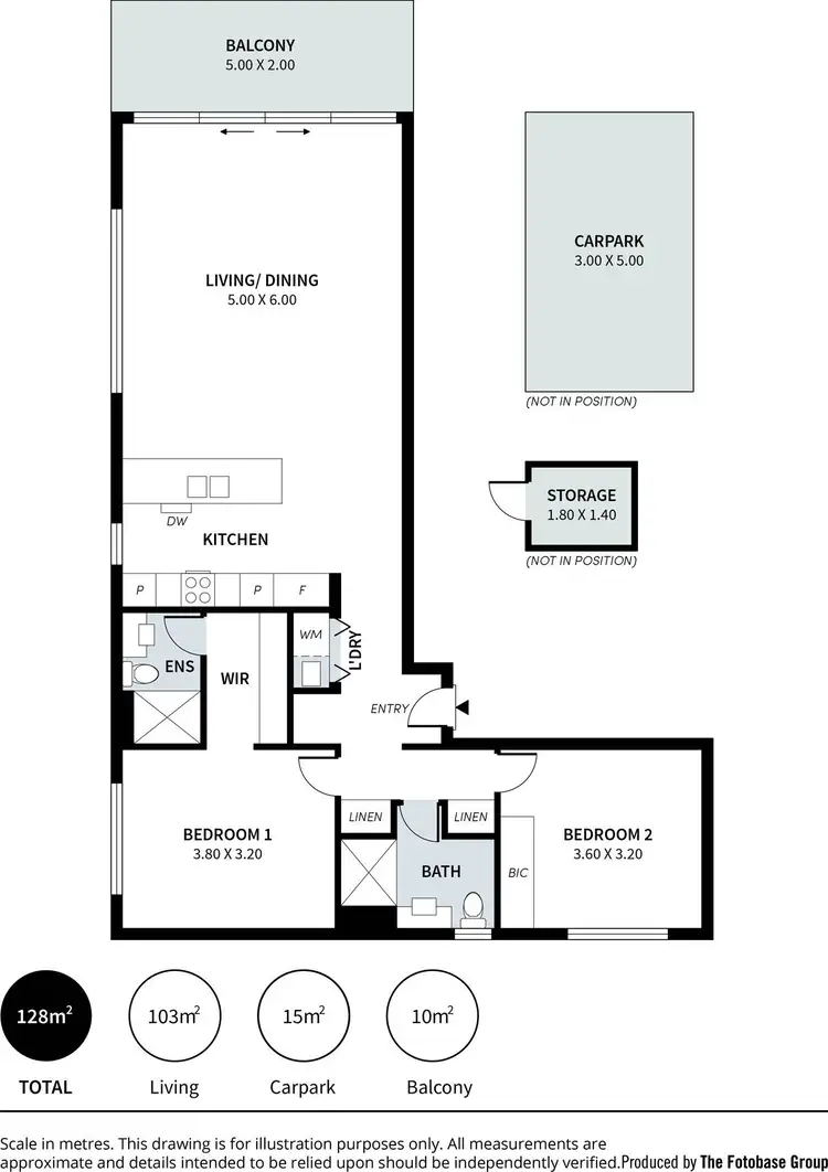 Floorplan of Homely apartment listing, 404/1 King William Street, Kent Town SA 5067