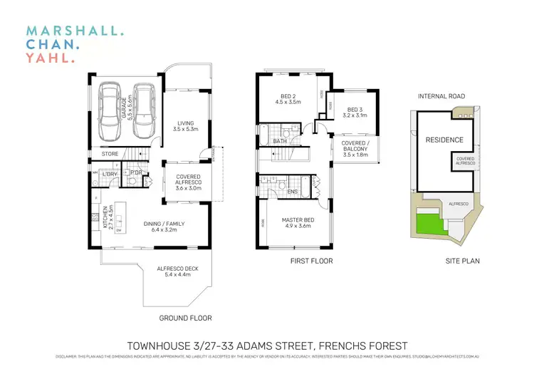 Floorplan of Homely townhouse listing, 3/27-33 Adams Street, Frenchs Forest NSW 2086