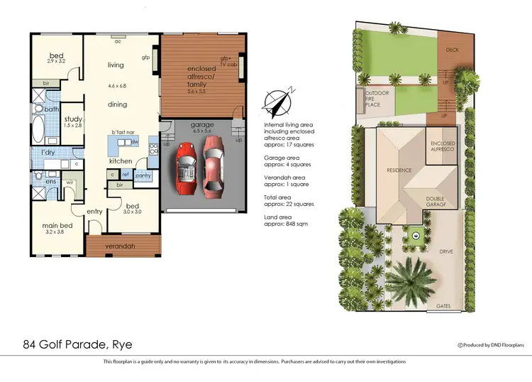 Floorplan of Homely house listing, 84 Golf Parade, Rye VIC 3941