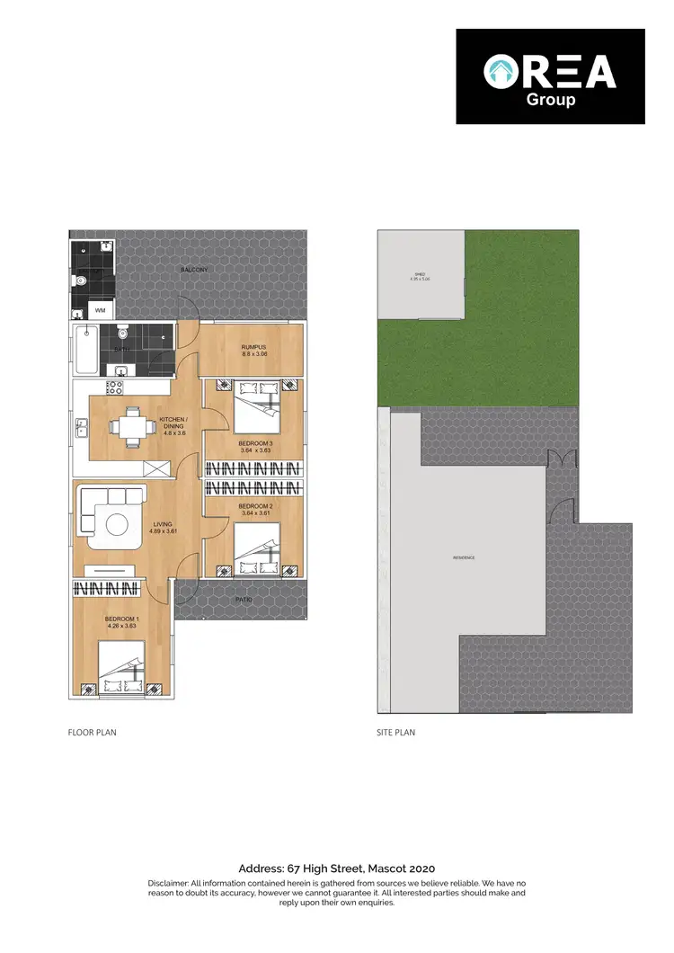 Floorplan of Homely house listing, 67 High Street, Mascot NSW 2020