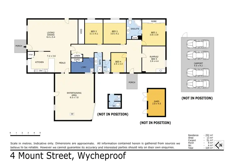 Floorplan of Homely rural property listing, 4 Mount Street, Wycheproof VIC 3527