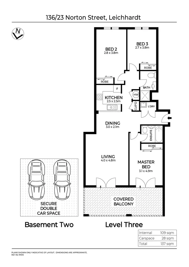 Floorplan of Homely unit listing, 136/23 Norton Street, Leichhardt NSW 2040
