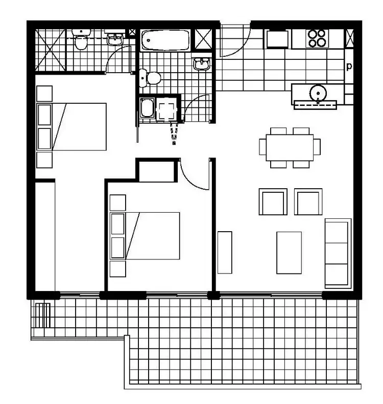 Floorplan of Homely apartment listing, 231/1000 Ann Street, Fortitude Valley QLD 4006