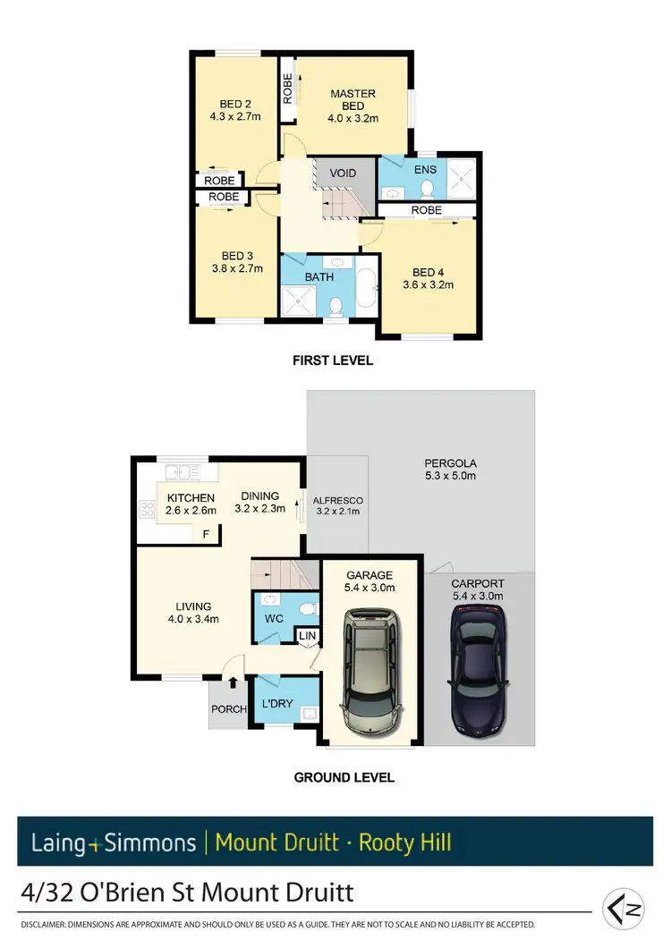 Floorplan of Homely townhouse listing, 4/32 O'Brien Street, Mount Druitt NSW 2770