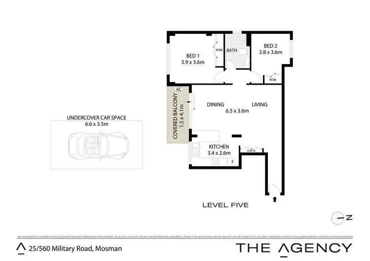 Floorplan of Homely unit listing, 25/560 Military Road, Mosman NSW 2088