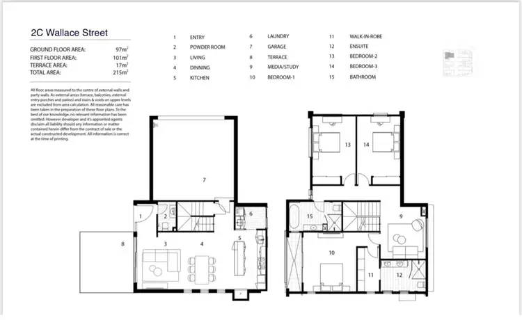 Floorplan of Homely townhouse listing, 2A Wallace Street, Southport QLD 4215