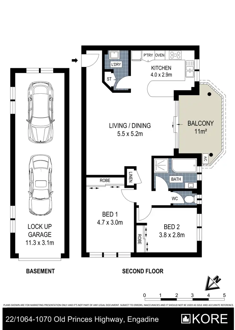 Floorplan of Homely apartment listing, 22/1064-1070 Old Princes Highway, Engadine NSW 2233